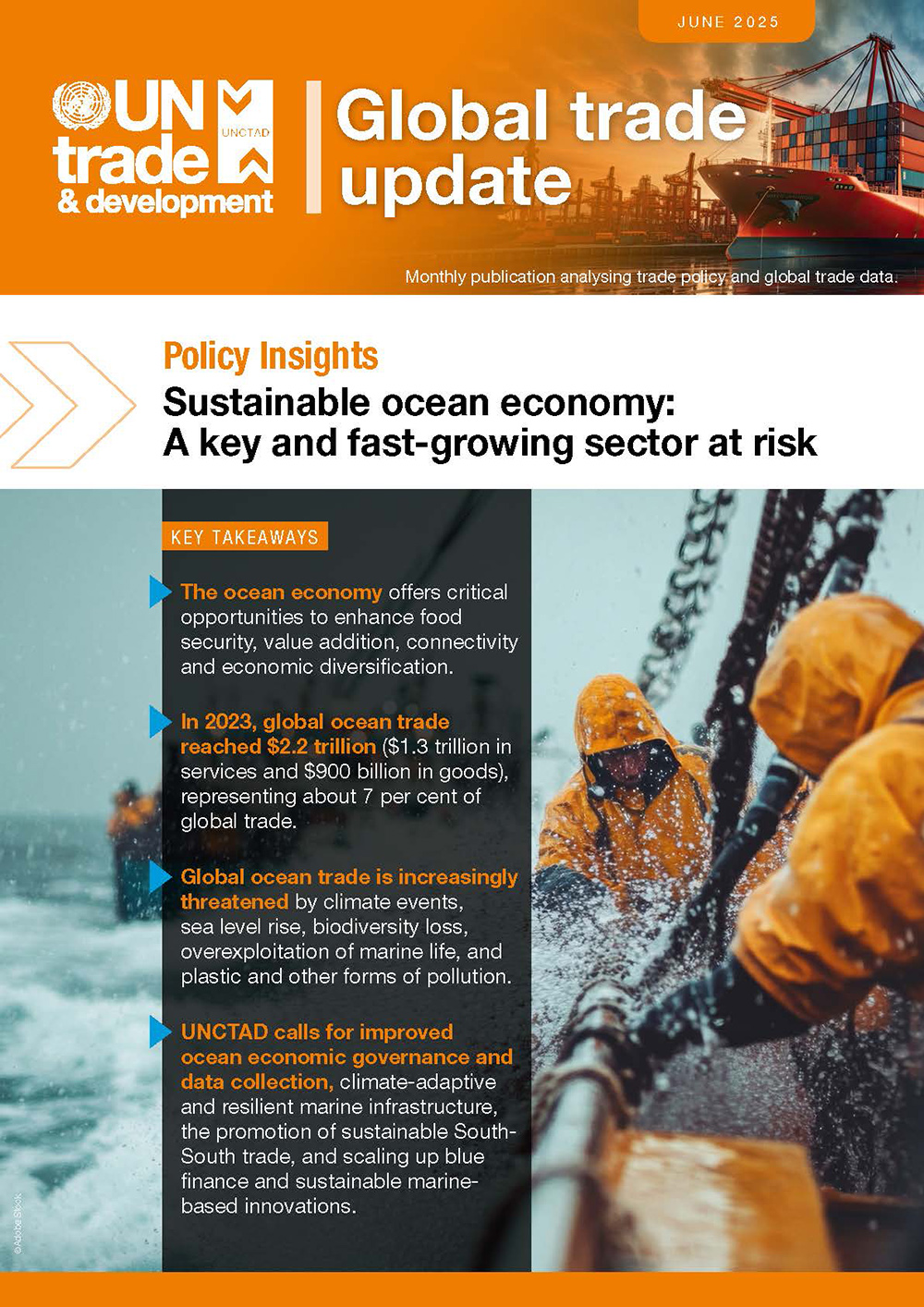 Cover image for Global Trade Update (June 2025): Sustainable ocean economy